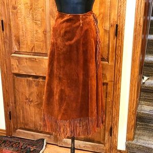 100% leather/suede wrap skirt from Santa Fe
